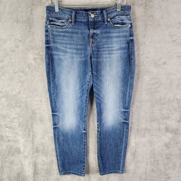 Lucky Brand Pants - Womens Lucky Brand Crop Capri Denim Blue Jeans Med Wash Mid Rise Size 8/29